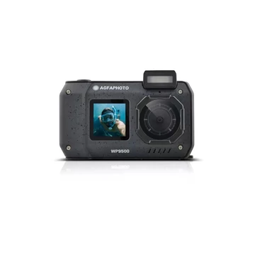 Agfaphoto Realishot WP9500 vízálló digitális fényképezőgép, dupla kijelző, fekete