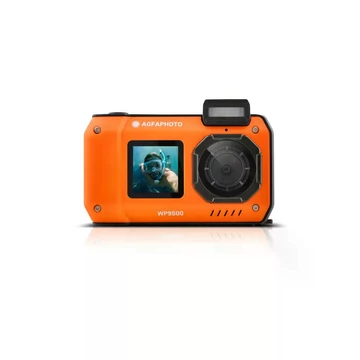 Agfaphoto Realishot WP9500 vízálló digitális fényképezőgép, dupla kijelző, narancs