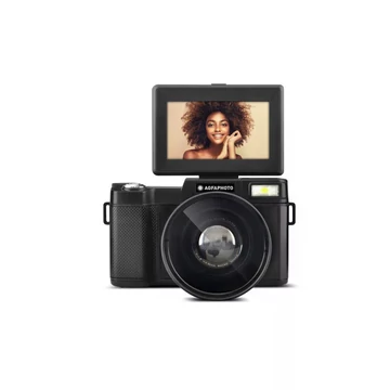 Agfaphoto Realishot VLG4KDIG Vlogger fényképezőgép, 16x digitális zoom