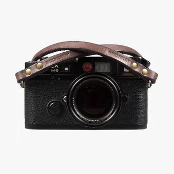 BRONKEY Brown Leather camera strap BER-102-L-120