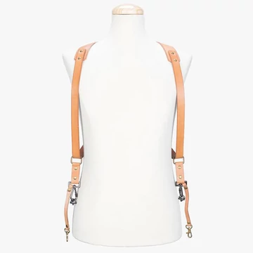BRONKEY Tanned dual leather camera strap BER-703-S