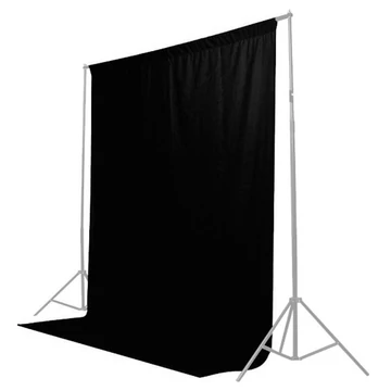 Caruba Textil háttér 2x3m Fekete
