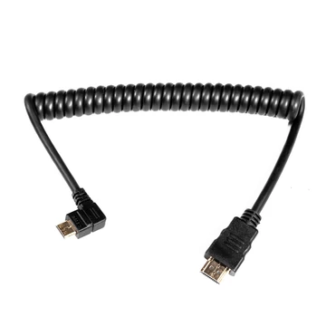Caruba HDMI MiniHDMI spirálkábel (hajlított - 90°)