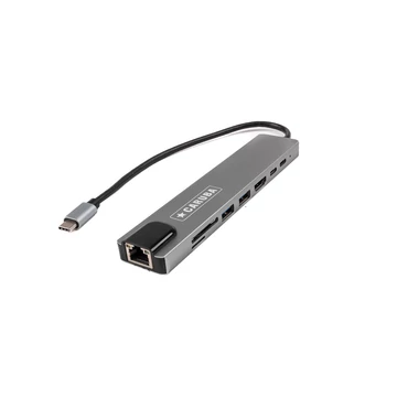 Caruba 8 in 1 USB-C Hub Ethernettel