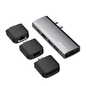 Caruba 9 az 1-ben USB-C hub - szürke