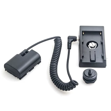 Caruba Canon LP E6 teljes dekódolású Dummy Battery + F970 akkumulátorház (rugós kábel)