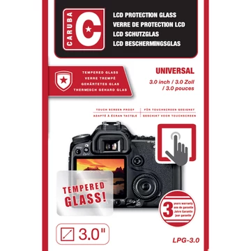 Caruba LCD edzett üveg kijelzővédő 3,0" (2 db)