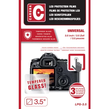 Caruba LCD edzett üveg kijelzővédő 3,5" (2 db)