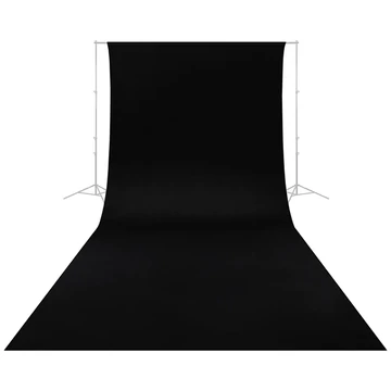 Caruba Gyűrődésálló háttér 2,60 x 6 m fekete