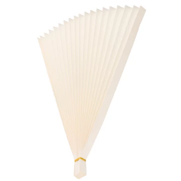 Folded Paper Fan Props Ivory 36cm