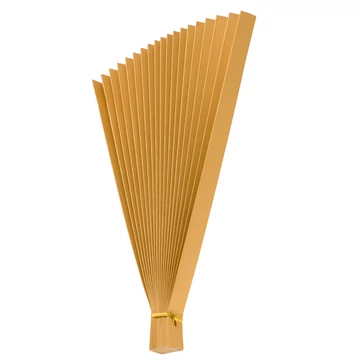 Folded Paper Fan Props Gold 36cm