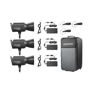 Godox Litemons LA300R RGB LED Video Light 3-light kit (Black)