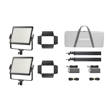 Godox LP1200Bi K2 Black Litemons Bi-color LED Light Panel 2-light kit