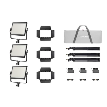 Godox LP1200Bi K3 Black Litemons Bi-color LED Light Panel 3-light kit