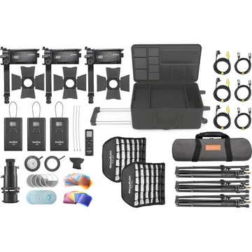 Godox S60-D 3-as lámpa szett