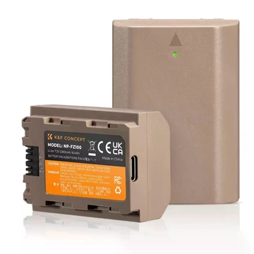 K&F Concept NP-FZ100 akkumulátor 2280mAh, USB-C csatlakozóval