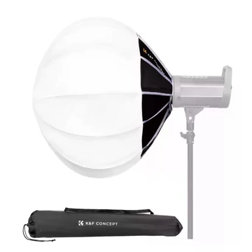 K&F Concept 65cm-es nyitható gömb softbox, lantern, Bowens csatlakozás, hordtáskával