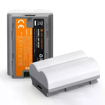 K&F Concept NP-W235 akkumulátor, 2db, 2400mAh, USB-C csatlakozóval