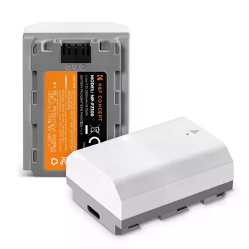 K&F Concept NP-FZ100 akkumulátor, 2db, 2600mAh, USB-C csatlakozóval