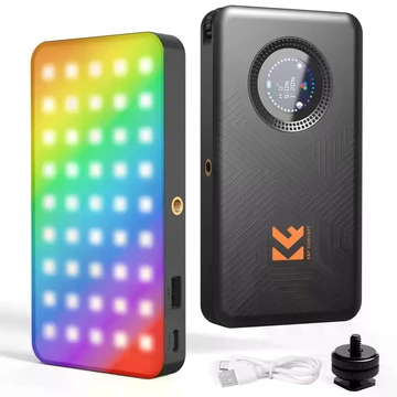 K&F Concept 12W RGB Led lámpa, 2700K-7500K, 95CRI, 13 effekt, 5000mAh