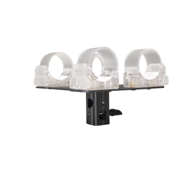TRANSPARENT CLIP FOR 2 ALTA TUBES WITH 5/8"