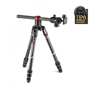 Manfrotto Befree GT XPRO karbon állvány, tekerős lábzár, elforg középo. MKBFRC4GTXP-BH