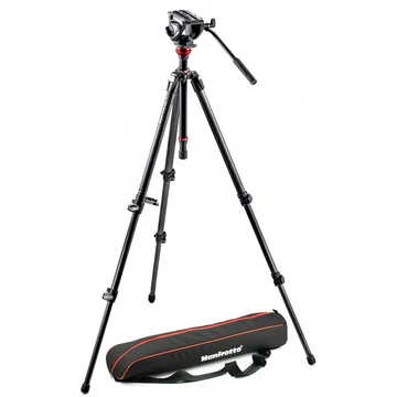 Manfrotto MVH500AH fluid fej + 755CX3 karbon állvány szint.középoszlop MVH500AH,755CX3