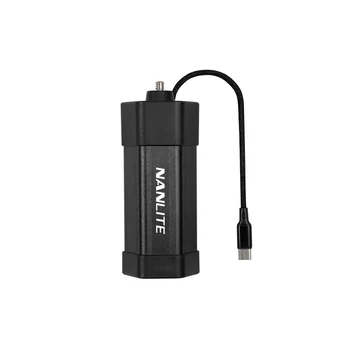 NANLITE NP-F550 akku adapter Pavotube 6C-hez