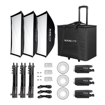 NANLITE FS-150 3KIT led lámpa szett állvánnyal