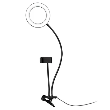 Dörr SLR-16 Bi-Color hajlítható karú LED körlámpa telefon tartóval,csipesszel