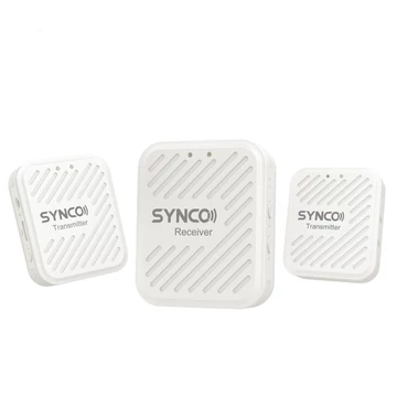 Synco WAir-G1(A2) ultrakompakt vezetéknélküli csiptetős duális mikrofon rendszer, fehér