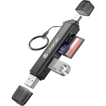 Ulanzi CR1 3-in-1 memóriakártya olvasó, USB, USB-C, microSD, SD