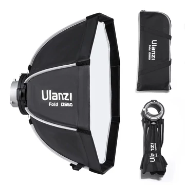 Ulanzi DS60 60cm-es nyitható octobox méhsejtráccsal, Bowens csatlakozás
