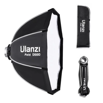 Ulanzi DS80 80cm-es nyitható octobox méhsejtráccsal, Bowens csatlakozás