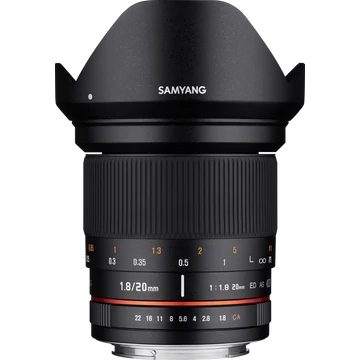 Samyang 20mm f/1.8 ED AS UMC Canon M