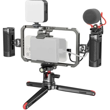 SmallRig All-in-One Video Kit For Smartphone Creators with Audio and Lighting System 3384C