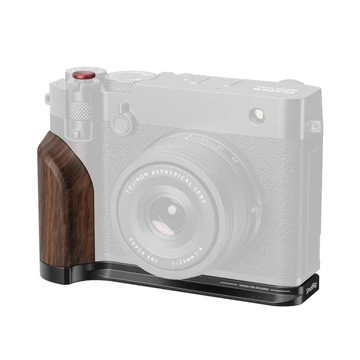 SmallRig L-Shape Mount Plate with Wooden Handle for FUJIFILM GFX100RF (Black) 5266