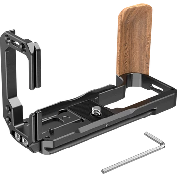 SmallRig 2811 L-Bracket for X-T4 w. woodand Grip