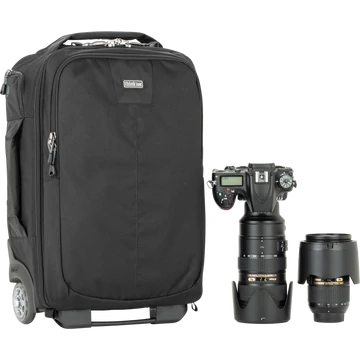 Think Tank Essentials Convertible Rolling Backpack, Black gurulós táska