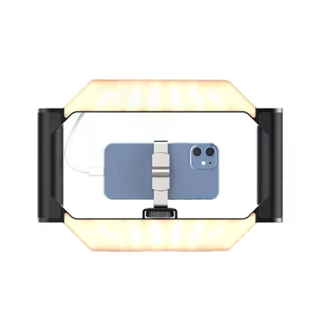 Ulanzi U-rig, LED keret, telefon tartóval, 3 vakupapucs, bluetooth kioldó, 2500k-9000K, 5000mAh