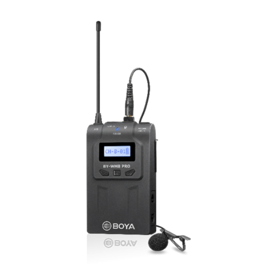 BOYA BY-TX8 Pro vezeték nélküli adó csíptetős mikrofonnal