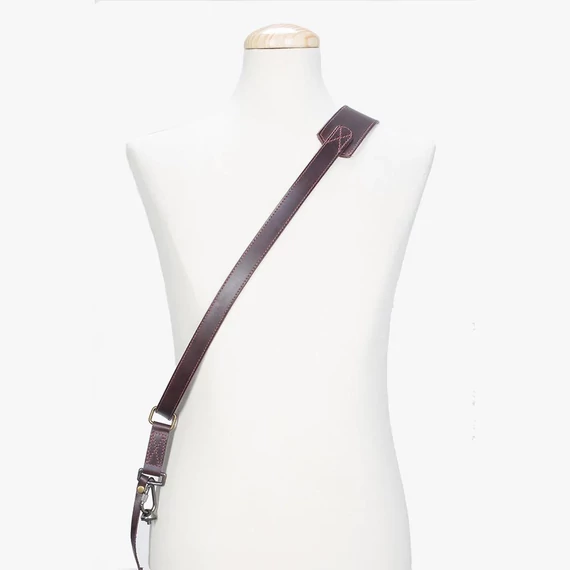 BRONKEY Brown sling leather camera strap TOK-602-L