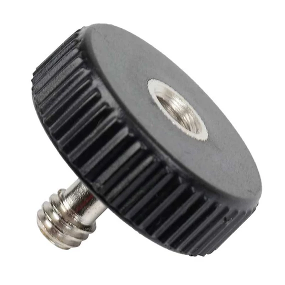 Csavar adapter 1/4"M 1/4"F műanyag markolat-vel rövid