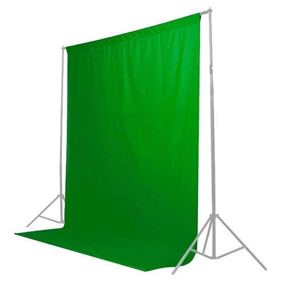 Caruba Textil háttér 2x3m Chroma Key Green
