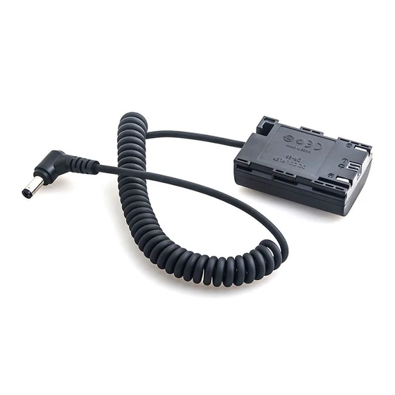 Caruba Canon LP E6 teljes dekódolású Dummy Battery + rugós kábel