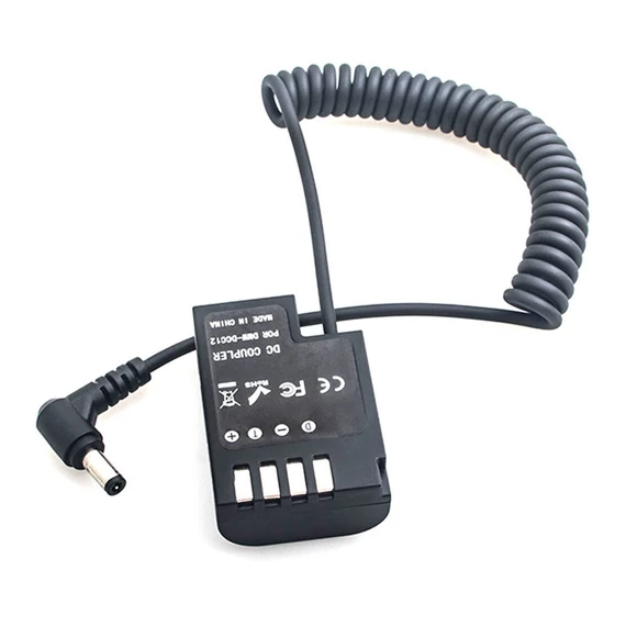 Caruba Panasonic DMW DCC12 teljes dekódolású Dummy Battery + rugós kábel