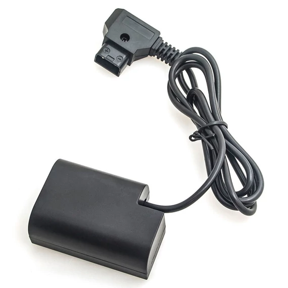 Caruba Panasonic DMW DCC12 teljes dekódolású Dummy Battery + D-TAP B típusú csatlakozó (egyenes kábel)