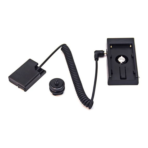 Caruba Nikon EN EL14 Teljes dekódolású Dummy Battery + F970 akkumulátorház (külön kábel)