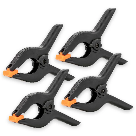 Caruba Háttércsipesz Zwart/Oranje Small (4 db)