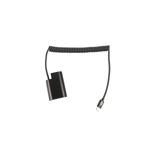Caruba Panasonic DMW-BLF19 dummy akkumulátor USB-C hosszabbító kábel